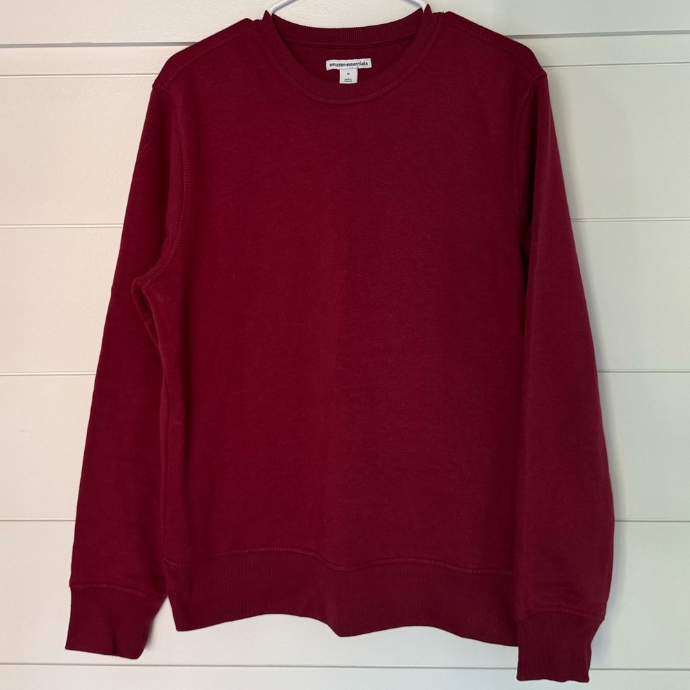 Amazon Essentials Classic Burgundy Men's Sweater, Men’s M